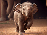 عکس بچه فیل بامزه و ناز