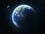 عکس باکیفیت کره زمین و ماه